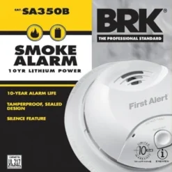 First Alert® Brk® Battery-Operated Smoke Alarm -Generic Luxor Shop 109944 InthePackageView UNI Lg
