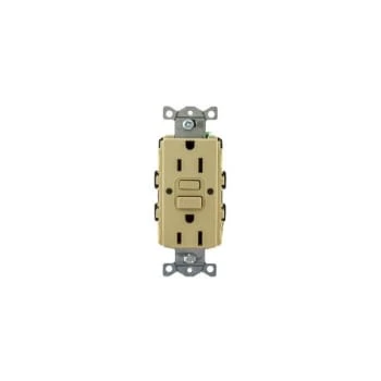 Hubbell® 15 Amp 125 Volt Self-Test Commercial Gfci Receptacle (Ivory) 2 Hubbell® 15 Amp 125 Volt Self-Test Commercial Gfci Receptacle (Ivory) - Image 2
