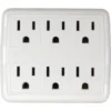 Prime Wire & Cable® Pb801011 Power Tap, 6 Outlet, White