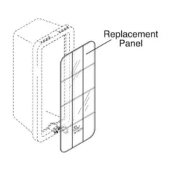 Cato 22.63 X 8.63 Plastic Replacement Panel (Clear)