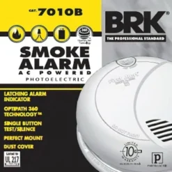 First Alert® Brk® Wired Photoelectric Smoke Alarm -Generic Luxor Shop 126728 InthePackageView UNI Lg