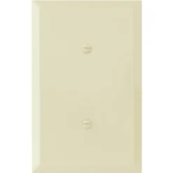 Titan3 1-Gang Jumbo Smooth Blank Wall Plate (Ivory)