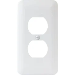 Titan3 1-Gang Wrinkle Duplex Wall Plate (25-Pack) (White)