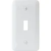 Titan3 1-Gang Wrinkle Toggle Wall Plate (25-Pack) (White)
