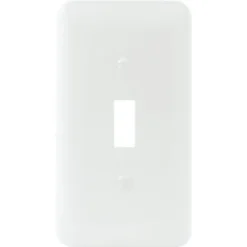 Titan3 1-Gang Metal Toggle Princess Wall Plate (25-Pack) (White)