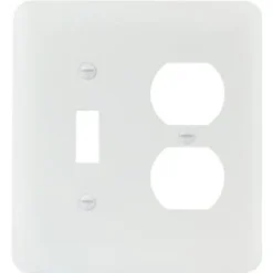 Titan3 2-Gang Princess Metal Toggle/duplex Wall Plate (10-Pack) (White)