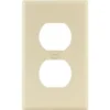 Titan3 1-Gang Wrinkle Duplex Wall Plate (25-Pack) (Ivory)