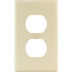 Titan3 1-Gang Wrinkle Duplex Wall Plate (25-Pack) (Ivory)