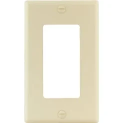 Titan3 1-Gang Wrinkle Rocker Wall Plate (25-Pack) (Ivory)