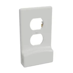 Westek 1-Gang Plastic Duplex Usb Wall Plate W/ Nightlight (White)