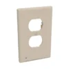 Westek Lumicover Duplex Classic Plastic Wall Plate W/ Nightlight (Almond)