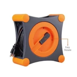 Link2home Durable 35 Ft Extension Cord Reel W/ 4-Power Outlet And 14 Awg Sjtw Cable -Generic Luxor Shop 136734 w DetailedProductView6 Lg