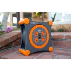 Link2home Durable 35 Ft Extension Cord Reel W/ 4-Power Outlet And 14 Awg Sjtw Cable -Generic Luxor Shop 136734 w DetailedProductView8 Lg