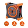 Link2home Durable 35 Ft Extension Cord Reel W/ 4-Power Outlet And 14 Awg Sjtw Cable