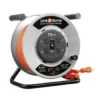 Link2home Durable 75 Ft Extension Cord Reel W/ 4-Outlet And 12 Awg Sjtw Cable