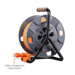 Link2home Durable 60 Ft Heavy-Duty Extension Cord Reel W/ 4-Power Outlet And 14 Awg Cable -Generic Luxor Shop 136738 w DetailedProductView5 Lg