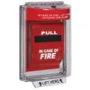 Safety Technology Fire Alarm Universal Stopper With Horn, Flush Mount