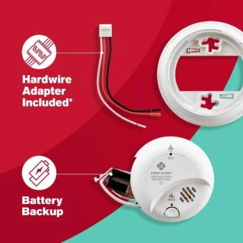 First Alert® Brk® Hardwired Smoke/co Combo Alarm, 9v Dc Backup, Package Of 6 6 First Alert® Brk® Hardwired Smoke/co Combo Alarm, 9v Dc Backup, Package Of 6 - Image 6