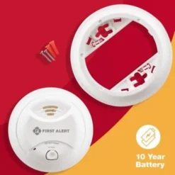 First Alert® Brk® 10 Year Lithium Battery-Operated Smoke Alarm, Package Of 12 -Generic Luxor Shop 164538 w DetailedProductView3 Lg