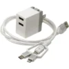 Avid 3-In-1 Charging Block And Cable Set, Case Of 20