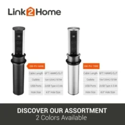 Link2home Automatic Pop Up With 10w Induction Wireless Charger, 3 Power, 2 Usb -Generic Luxor Shop 212980 DetailedProductView5 Lg