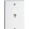 American Tack & Hardware 1-Gang Phone Jack With Wallplate, Package Of 10