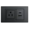 Teleadapt Powerhub Mini With Tamper Resistant Us Outlet Usb-A & Usb-C Black