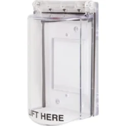 Safety Technology® Bopper Stopper Outlet Cover With Spring Loaded Hinge - Clear