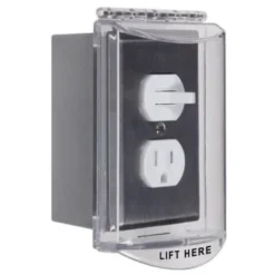 Safety Technology 1-Gang Polycarbonate Protective Cover (Clear) -Generic Luxor Shop 220892 AlternateImageView UNI Lg