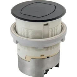 Hubbell® 15 Amp 125 Volt Pop-Up Kitchen Countertop Standard Outlet (Black)