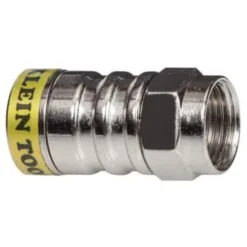 Klein Tools Rg6/6q Push-On F-Connector (10-Pack)