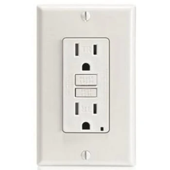 Leviton 15 Amp 2-Pole Receptacle Gfci Tamper-Resistant, Almond 1 Leviton 15 Amp 2-Pole Receptacle Gfci Tamper-Resistant, Almond