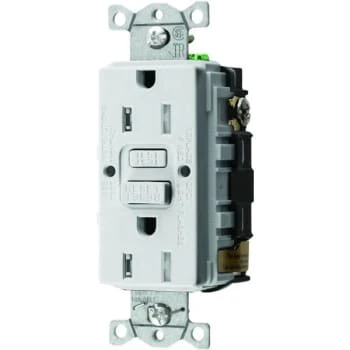Hubbell Wiring 15 Amp 125-Volt Autoguard Tamper-Resistant Gfci Receptacle, White 1 Hubbell Wiring 15 Amp 125-Volt Autoguard Tamper-Resistant Gfci Receptacle, White