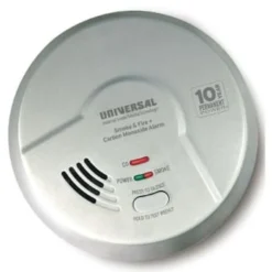 Usi Electric Combo 3-In-1 Smoke, Fire And Co Detector, Battery Only, Case Of 6