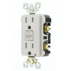 Leviton 15 Amp Smartlockpro Duplex Self-Test Tamper Resistant Gfci Outlet, Gray -Generic Luxor Shop 245938 DetailedProductView3 Lg