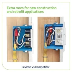 Leviton 15 Amp Smartlockpro Duplex Self-Test Tamper Resistant Gfci Outlet, Gray -Generic Luxor Shop 245938 DetailedProductView5 Lg