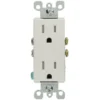 Leviton Decora 15 Amp Tamper-Resistant Duplex Outlet, White (10-Pack)