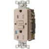 Hubbell Wiring 15 Amp 125-Volt Autoguard Tamper-Resistant Gfci Receptacle Almond