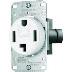 Hubbell Wiring 30 Amp 3-Pole 4-Wire 14-30r Range And Dryer Outlet, White