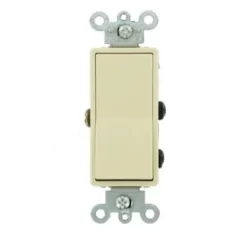 Leviton 15a 120/277v Decora 4-Way Residential Grade Ac Quiet Rocker Switch Ivory
