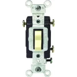 Leviton 20 Amp 120-Volt/277-Volt 3-Way Commercial Ac Quiet Toggle Switch Ivory