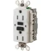 Hubbell® 15 Amp 125 Volt Industrial Tamper-And Weather-Resistant Self-Test Gfci Receptacle (White)