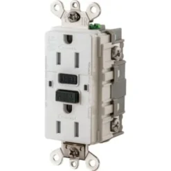 Hubbell® 15 Amp 125 Volt Industrial Tamper-And Weather-Resistant Self-Test Gfci Receptacle (White)