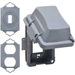Taymac N3r Gray 1-Gang Weatherproof Electrical Outdoor Outlet Cover