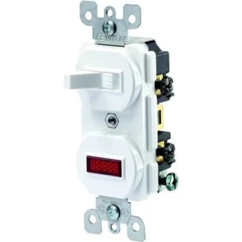 Leviton 15a Comm Grd Combo Sgl Pole Toggle Switch And Neon Pilot Lt Ivory 1 Leviton 15a Comm Grd Combo Sgl Pole Toggle Switch And Neon Pilot Lt Ivory