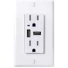 Faith 15a Duplex Outlet & 4.6a Usb Charger Receptacle Package Of 10