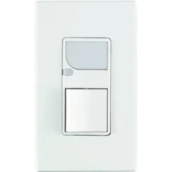 Leviton Decora 15a Residential Grd Combo Rocker Switch And Led Guide Lt Wh