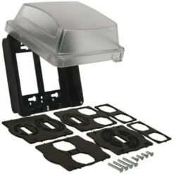 Taymac 2-Gang Clear Weatherproof "use Cover