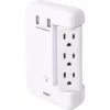 Prime Wire & Cable 6-Outlet Surge Tap W/ 2-Port 3.4a Usb Charger