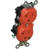 Leviton 20 Amp 125-Volt Hospital Grade Duplex Outlet Red